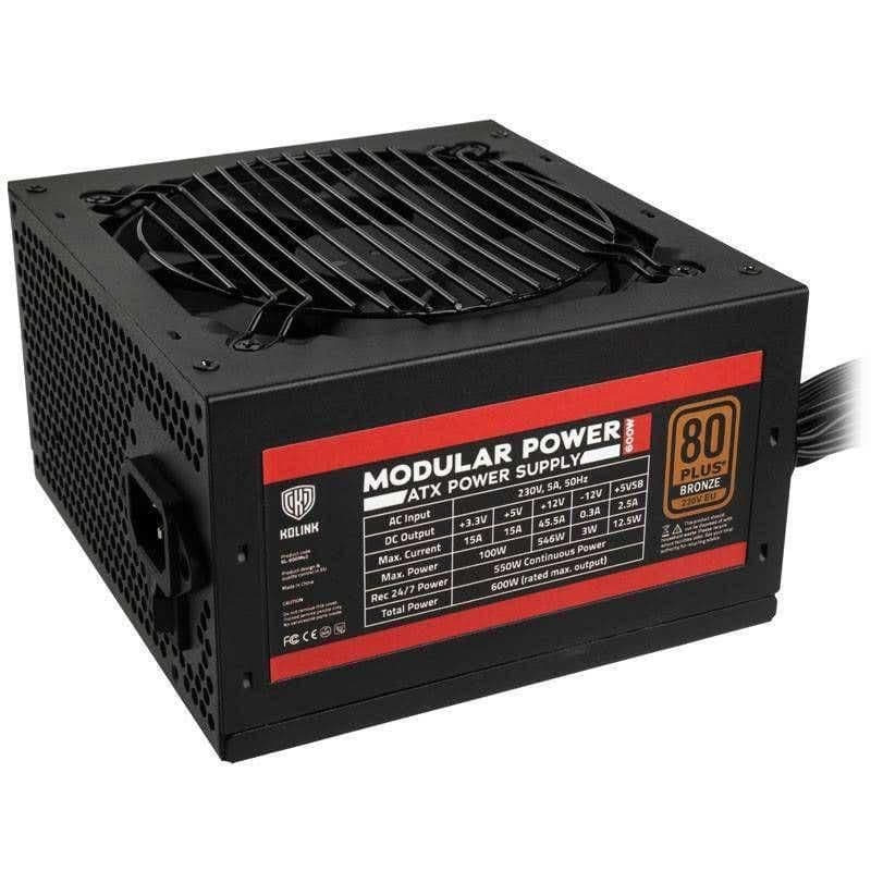 KOLINK Modular Black 600W Semi-Modular 80+ Bronze Certified main image