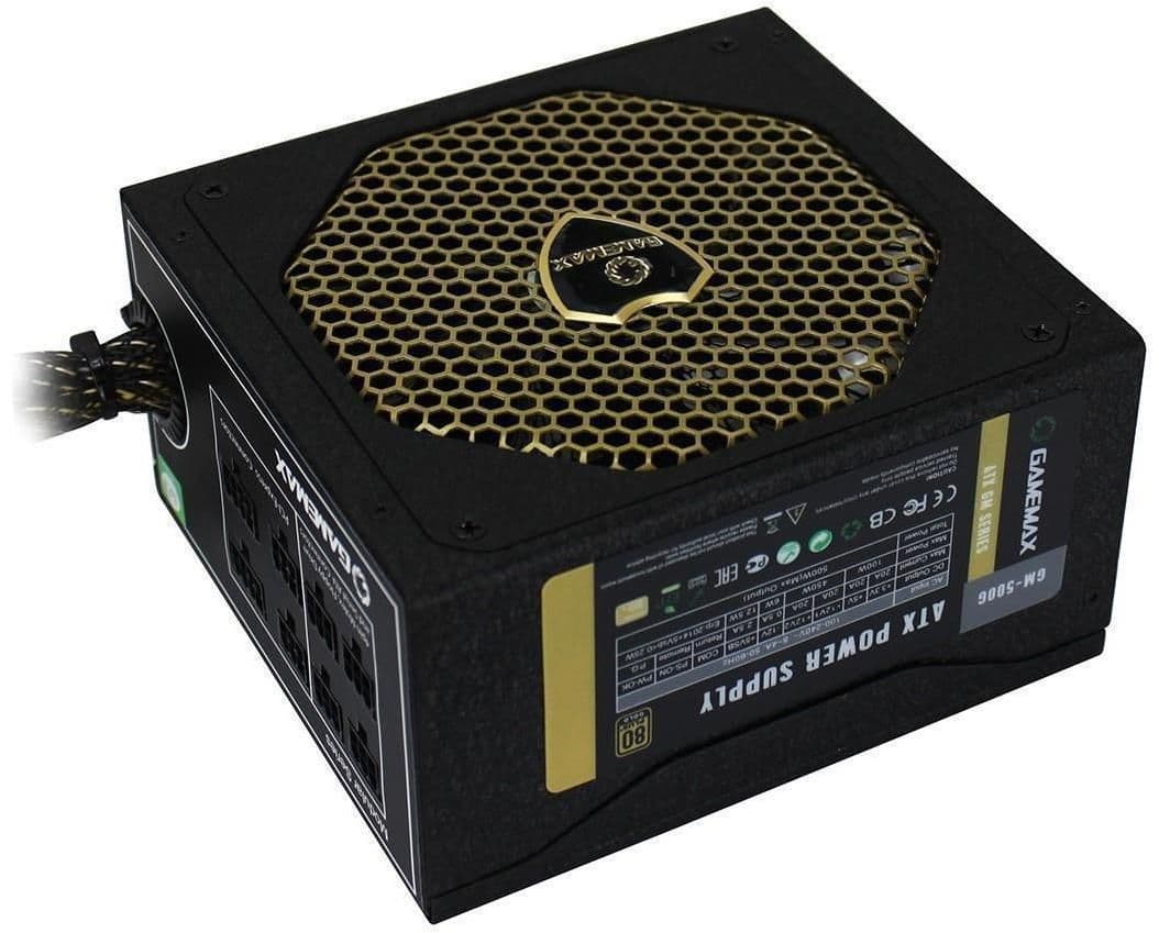 GameMax GM Black 500W Semi-Modular 80+ Gold Certified main image
