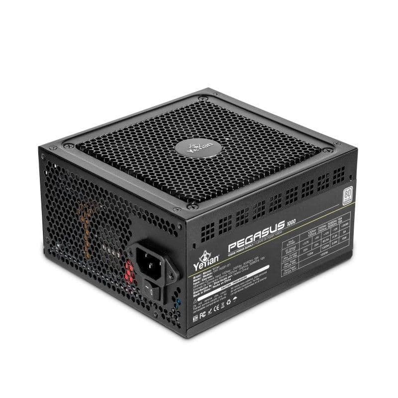 YEYIAN Pegasus Black 1000W Fully Modular 80+ Platinum Certified main image