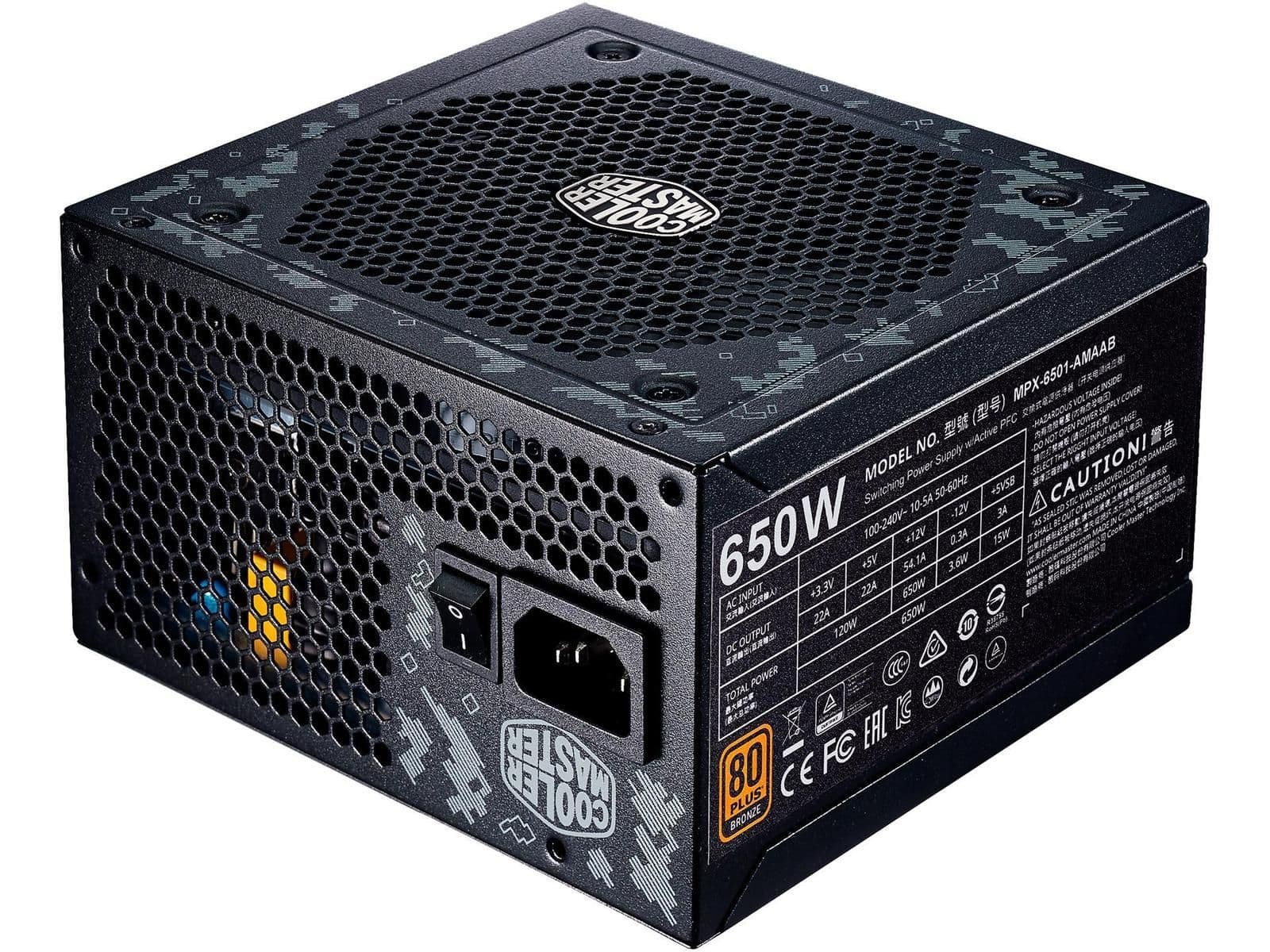 Cooler Master MasterWatt TUF Gaming Alliance Edition 650W Semi-Modular 80+ Bronze Certified main image