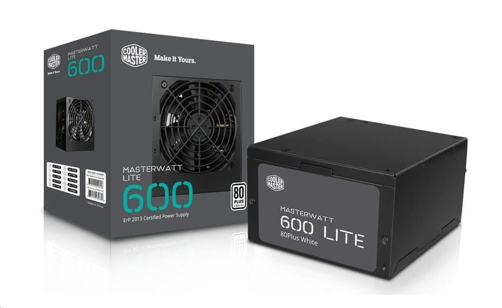 Cooler Master 600W MasterWatt Lite 230V ATX 600W Non-Modular 80+ Certified image