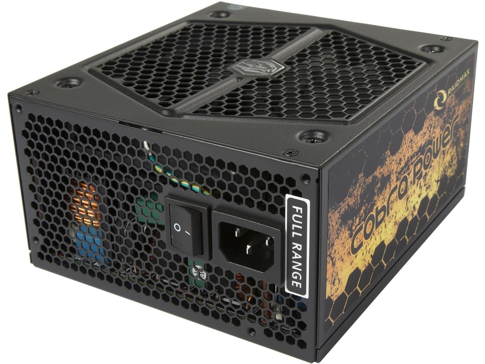 Raidmax Cobra Black / Gold 1200W Semi-Modular 80+ Gold Certified ATX image