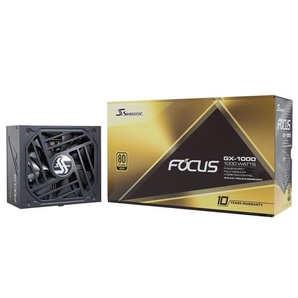 SeaSonic FOCUS GX-1000 Black ATX 3.0 ATX 1000W Fully Modular 80+ Gold Certified image