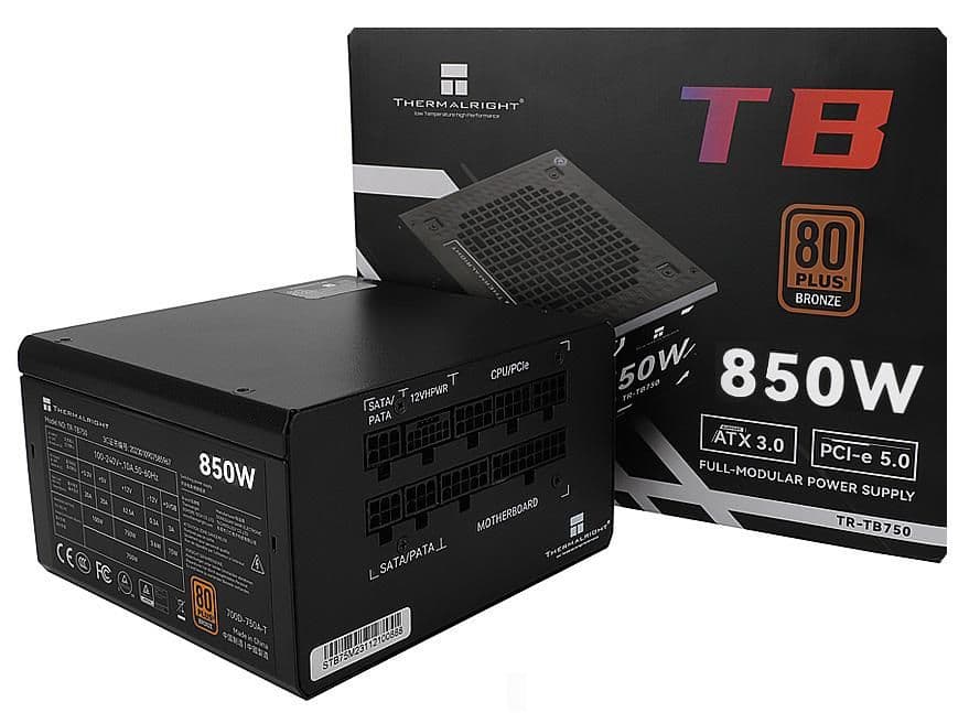 Thermalright TB-850 Black 850W Fully Modular 80+ Bronze Certified main image