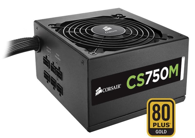 Corsair CS750M ATX 750W Semi-Modular 80+ Gold Certified image