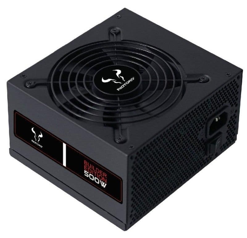 RIOTORO BUILDER Black / Red ATX 500W Non-Modular 80+ Certified main image