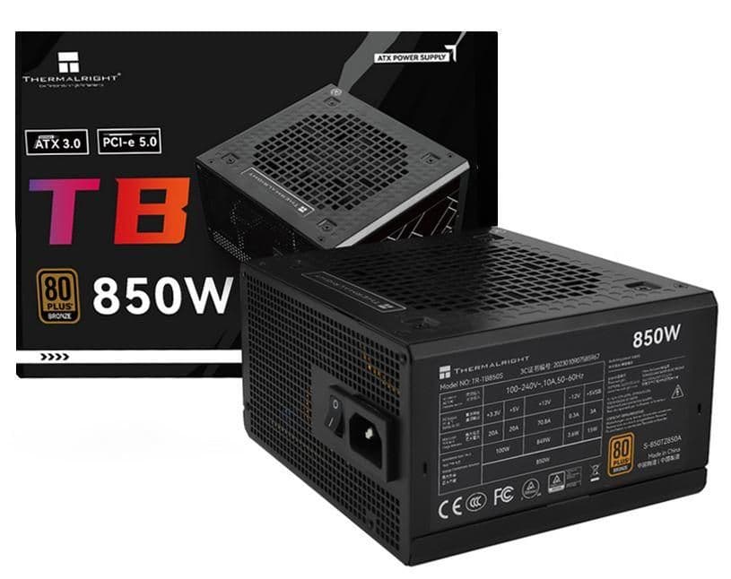 Thermalright TB850S Black ATX 850W Non-Modular 80+ Bronze Certified main image