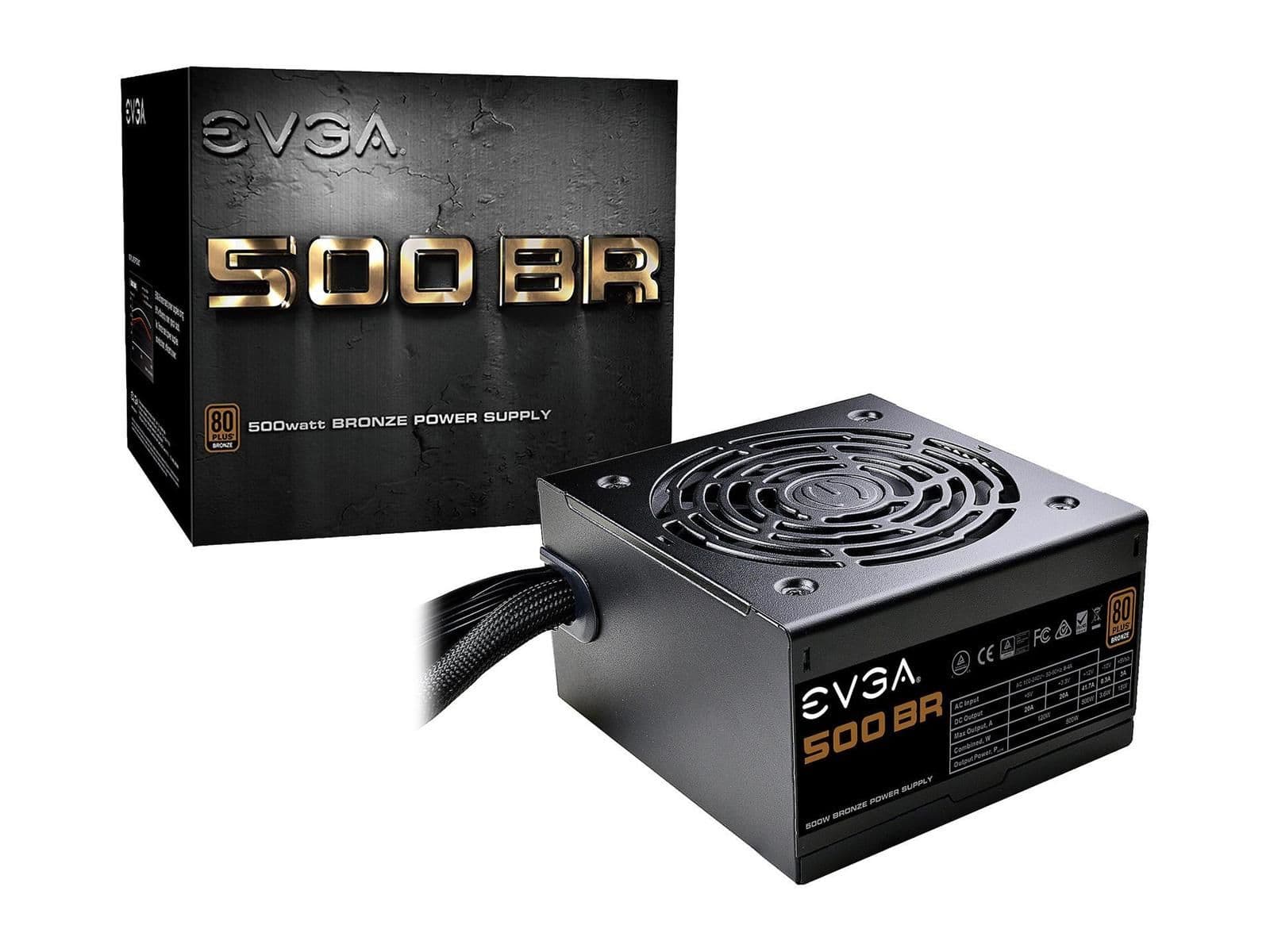 EVGA 500 BR ATX 500W Non-Modular 80+ Bronze Certified image