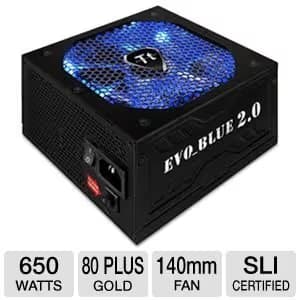 Thermaltake EVO_Blue 650W Semi-Modular 80+ Gold Certified image