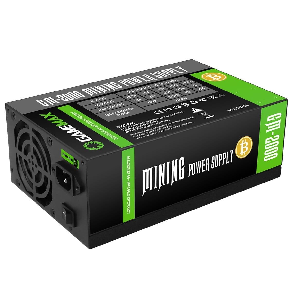 GameMax GM Black Certified ATX 2000W Non-Modular 80+ Gold main image