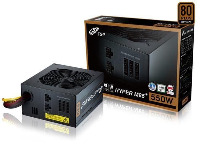 FSP Group Hyper M85+ Black 550W Semi-Modular 80+ Bronze Certified main image