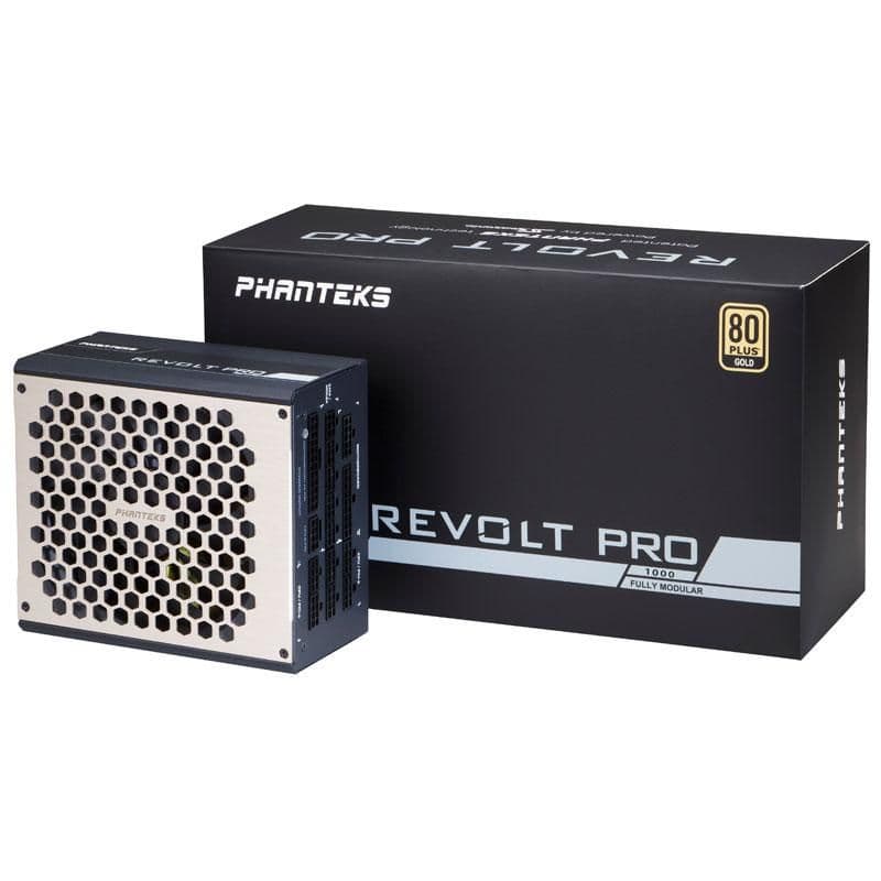 Phanteks Revolt Pro Silver / Black 1000W Fully Modular 80+ Gold Certified image