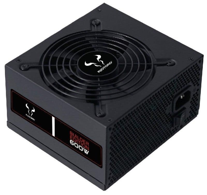 RIOTORO BUILDER Black / Red 600W Non-Modular 80+ image