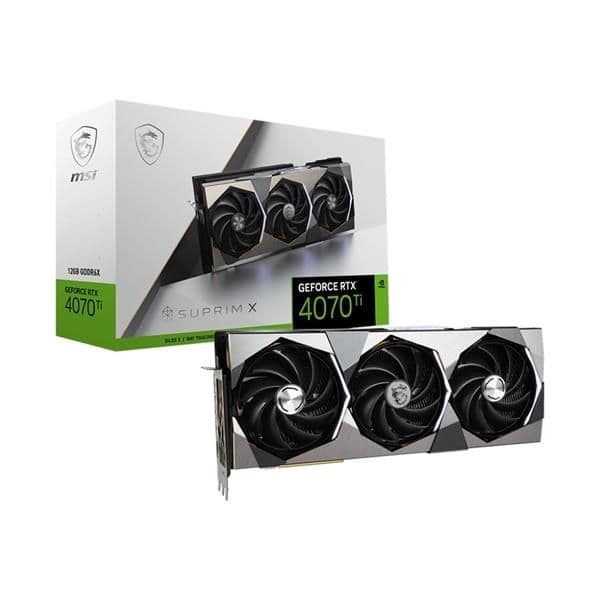 MSI SUPRIM X GeForce RTX 4070 Ti 12GB GDDR6X Black / Silver main image