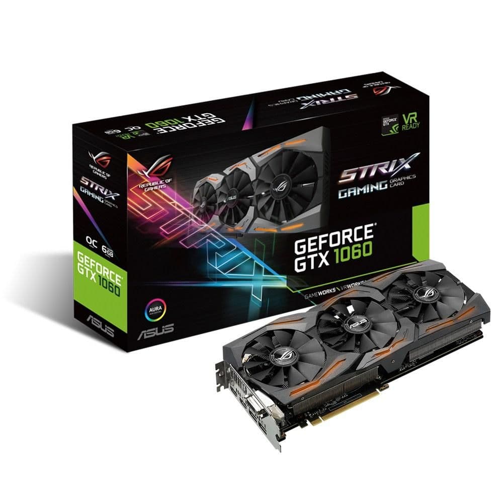 Asus STRIX GeForce GTX 1060 6GB GDDR5 Black main image