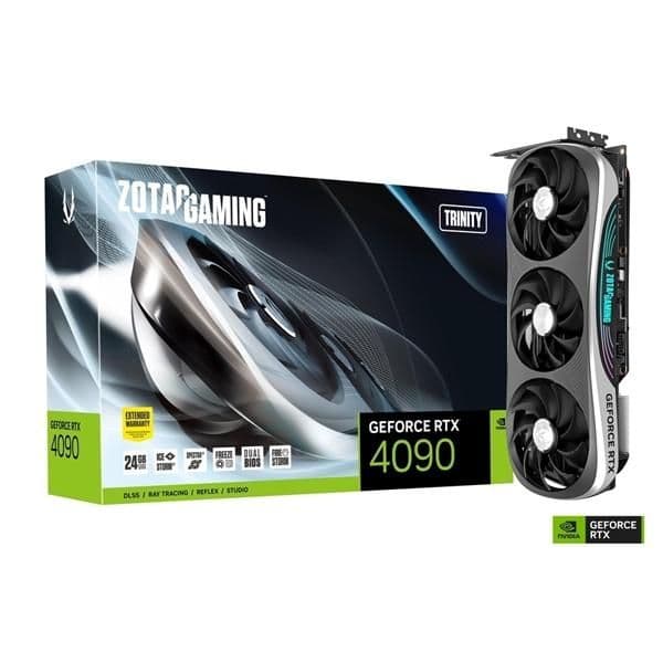Zotac GAMING Trinity GeForce RTX 4090 24GB GDDR6X Black / Silver image