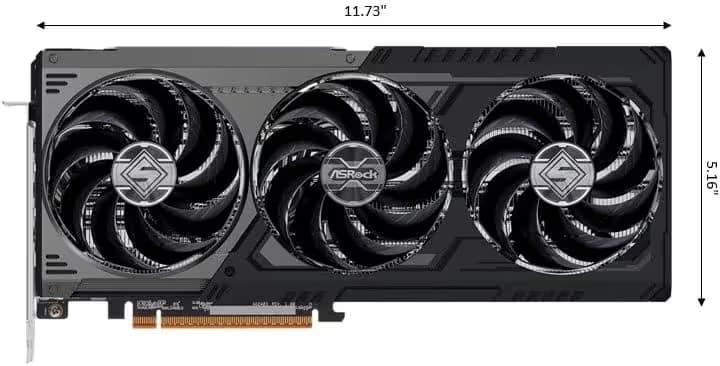 ASRock AMD Radeon RX 9070 XT Steel Legend Dark 16GB image