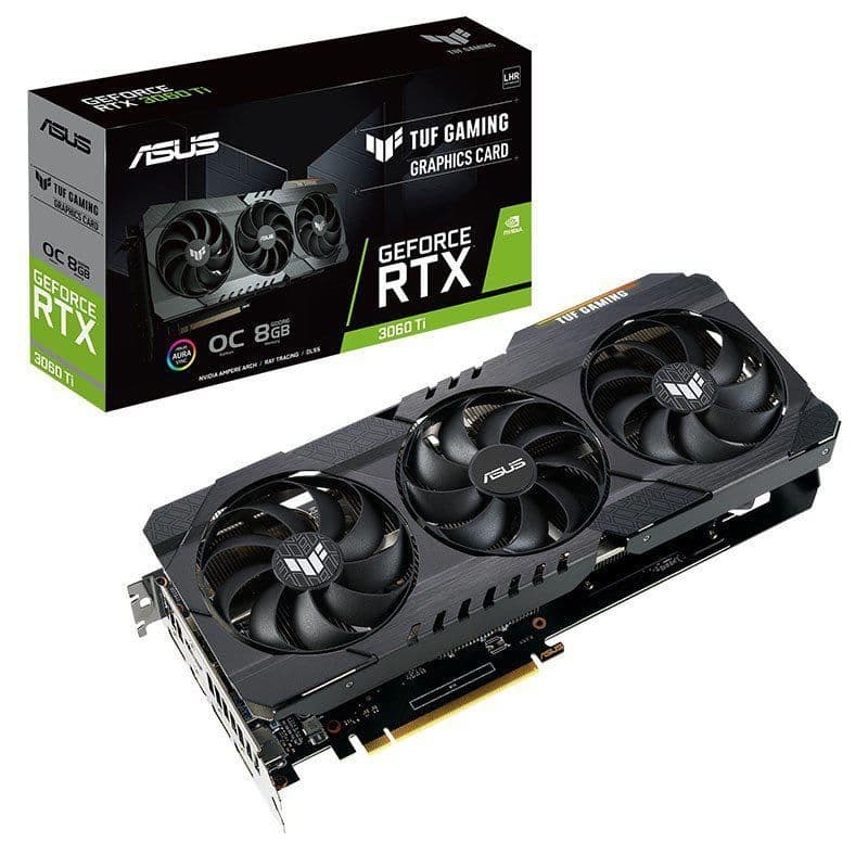 Asus TUF GAMING V2 GeForce RTX 3060 Ti LHR 8GB GDDR6 Black image