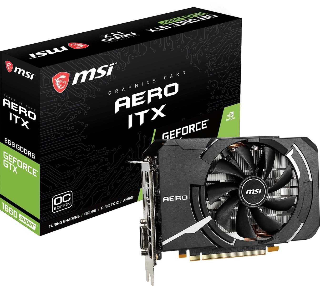 MSI AERO ITX OC GeForce GTX 1660 SUPER 6GB GDDR6 Black / White main image