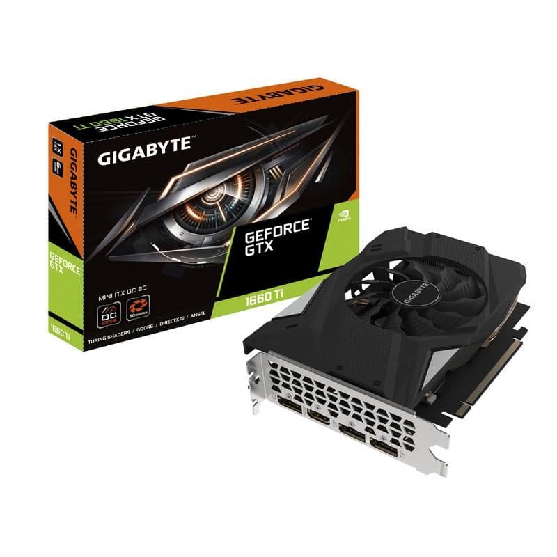 Gigabyte MINI ITX OC GeForce GTX 1660 Ti 6GB GDDR6 Black / Gray image