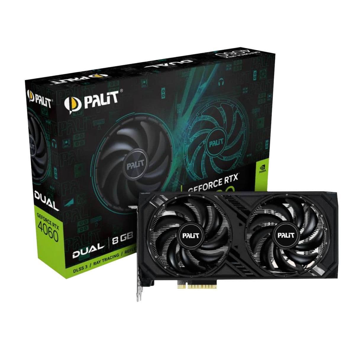 Palit Dual GeForce RTX 4060 8GB GDDR6 Black image