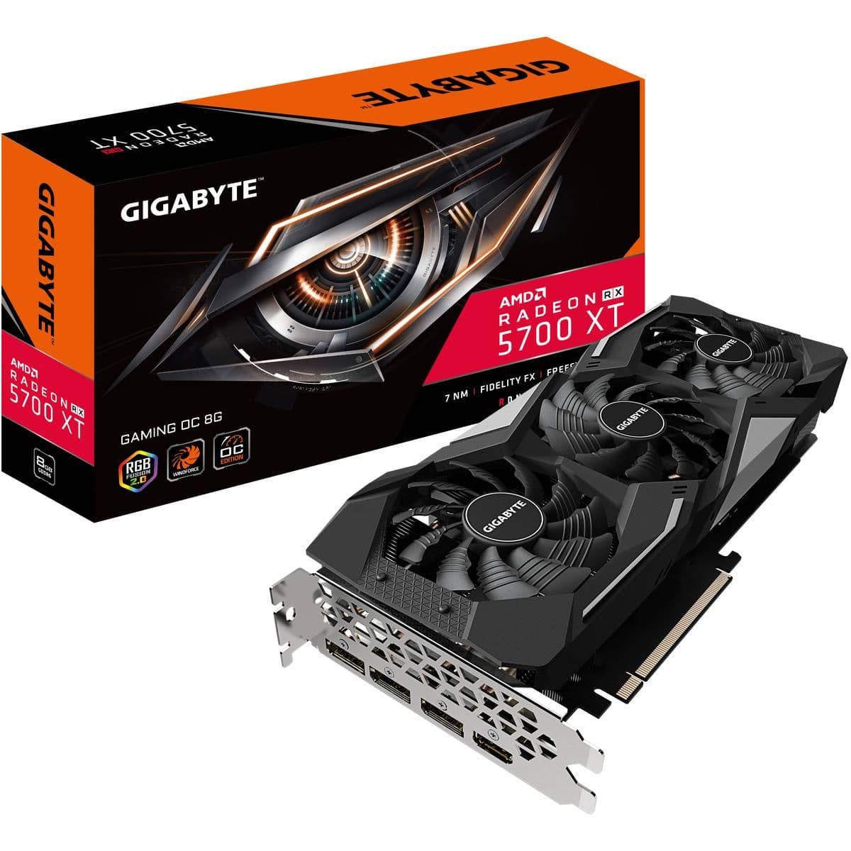 Gigabyte GAMING OC Radeon RX 5700 XT 8GB GDDR6 Black image