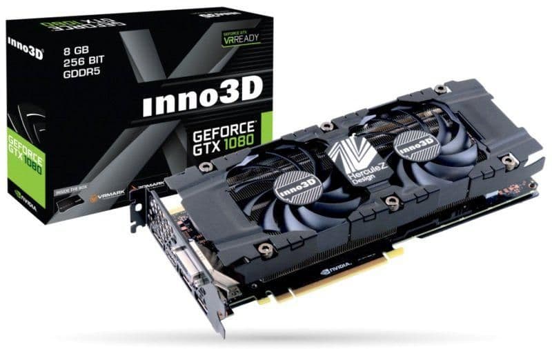Inno3D Twin X2 GeForce GTX 1080 8GB GDDR5X Black image