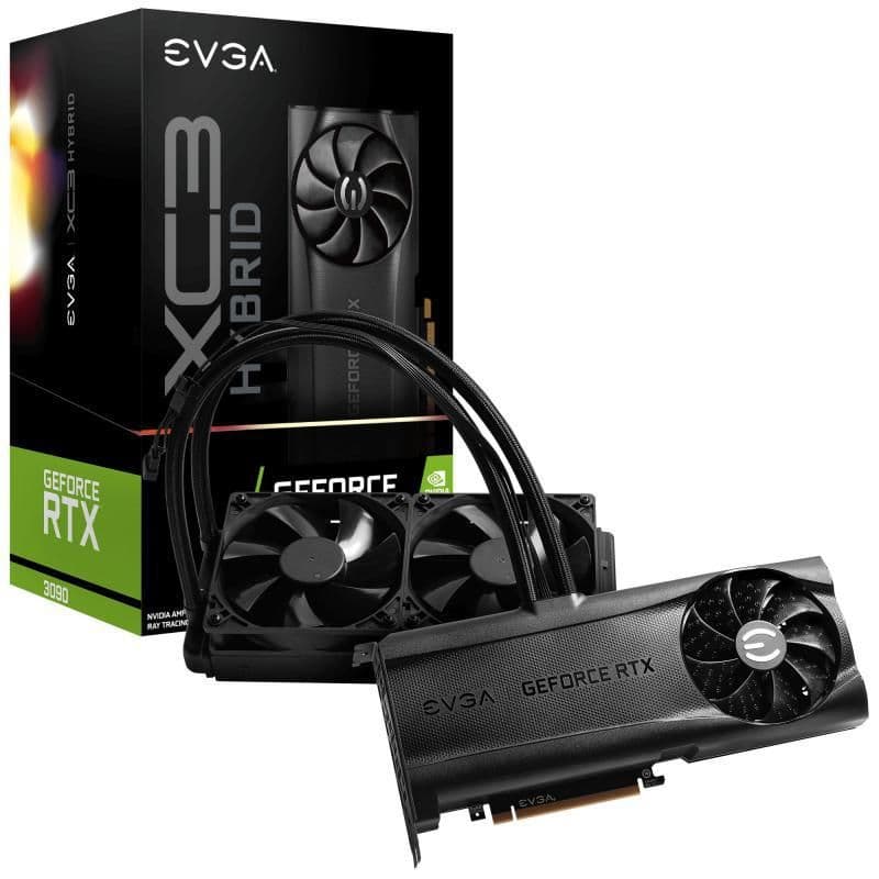 EVGA XC3 ULTRA HYBRID GAMING GeForce RTX 3090 24GB GDDR6X Black image