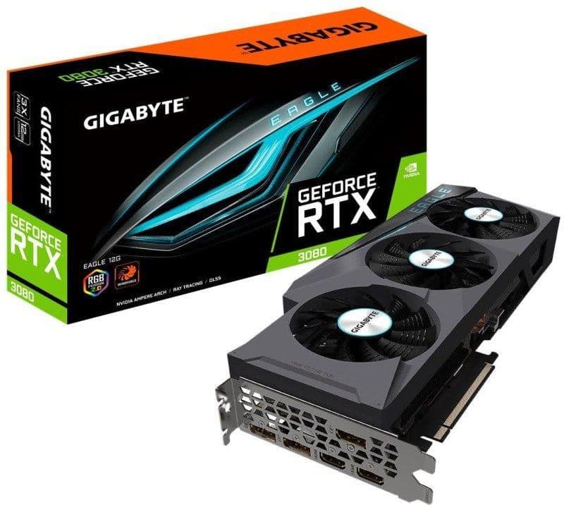 Gigabyte GeForce RTX 3080 12GB LHR EAGLE 12GB GDDR6X Black image