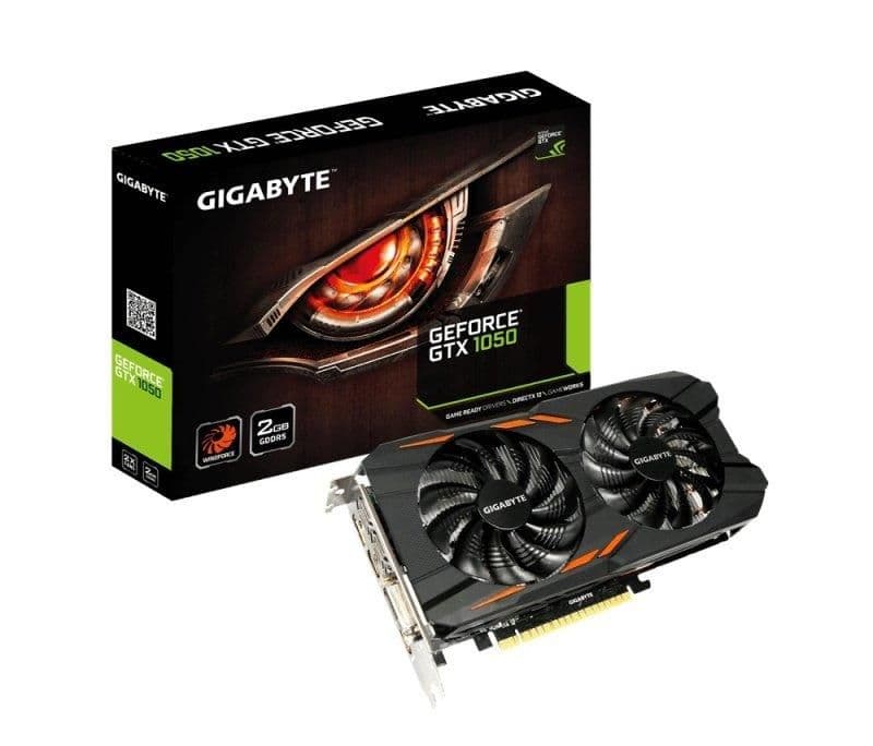 Gigabyte WINDFORCE GeForce GTX 1050 2GB GDDR5 Black / Orange main image