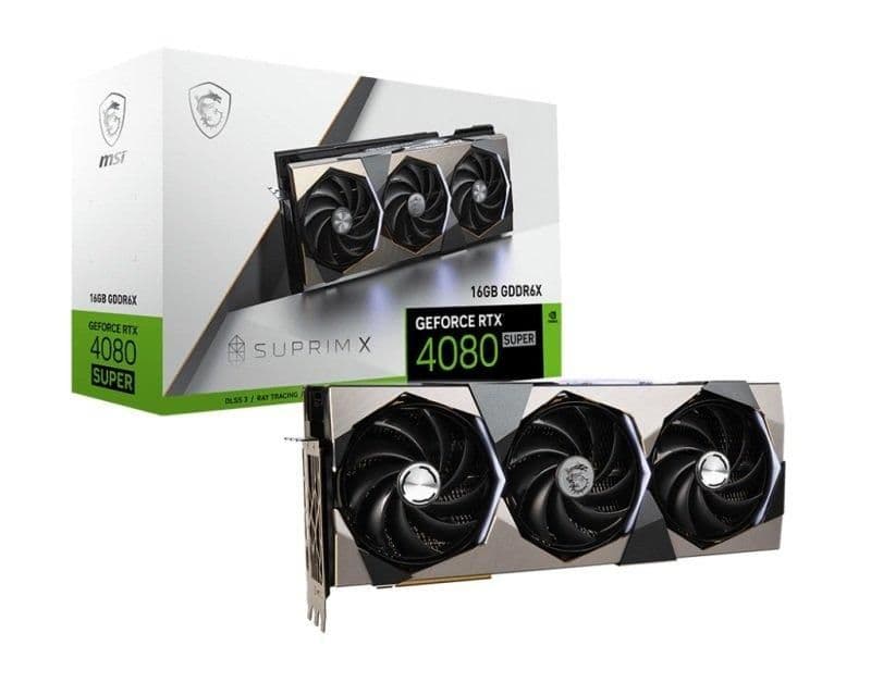 MSI SUPRIM X GeForce RTX 4080 SUPER 16GB GDDR6X Silver / Black main image