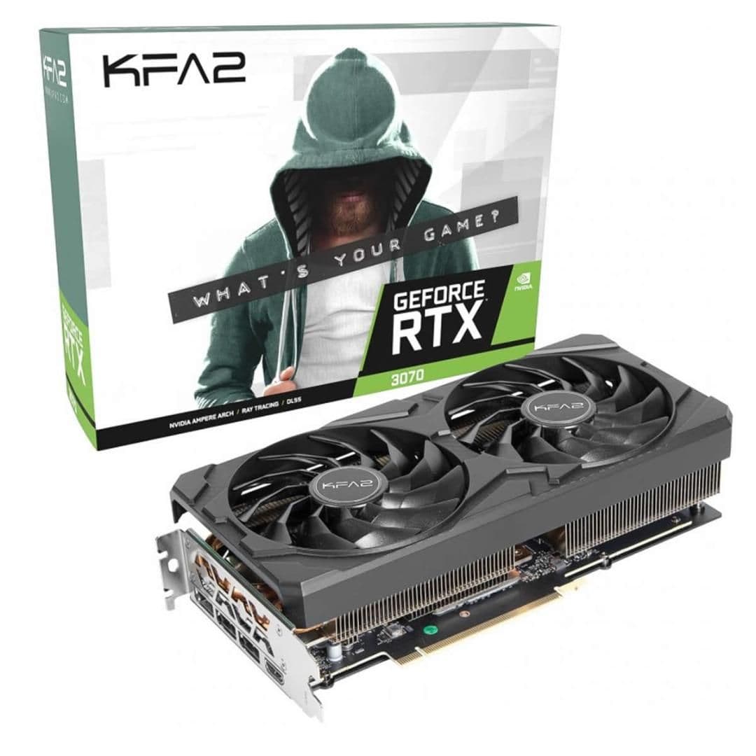 KFA2 (1-Click OC) GeForce RTX 3070 8GB GDDR6 Black image