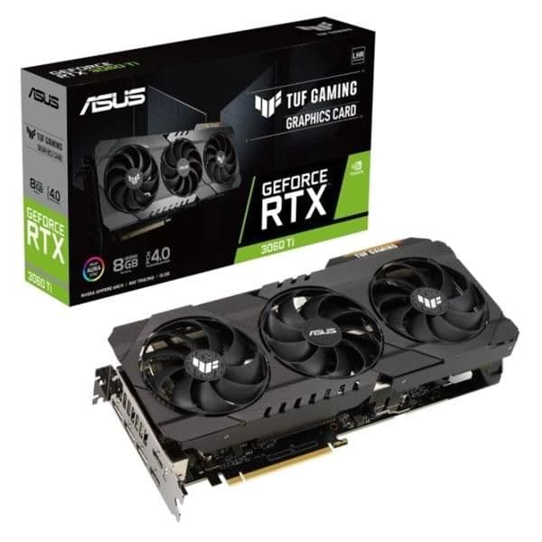 Asus TUF GAMING GeForce RTX 3060 Ti 8GB GDDR6X Black image