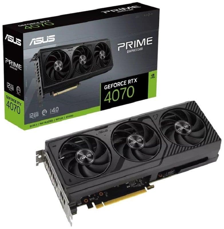 Asus PRIME GeForce RTX 4070 12GB GDDR6X Black main image