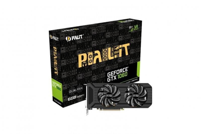Palit Dual GeForce GTX 1060 6GB GDDR5 Black image