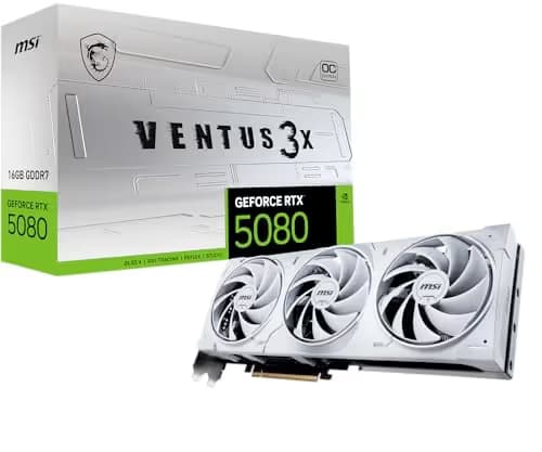 MSI VENTUS 3X OC GeForce RTX 5080 16GB GDDR7  image