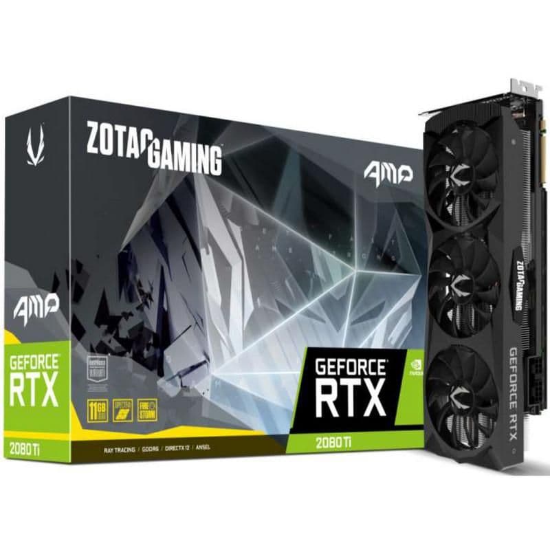 Zotac GAMING AMP GeForce RTX 2080 Ti 11GB GDDR6 Black main image