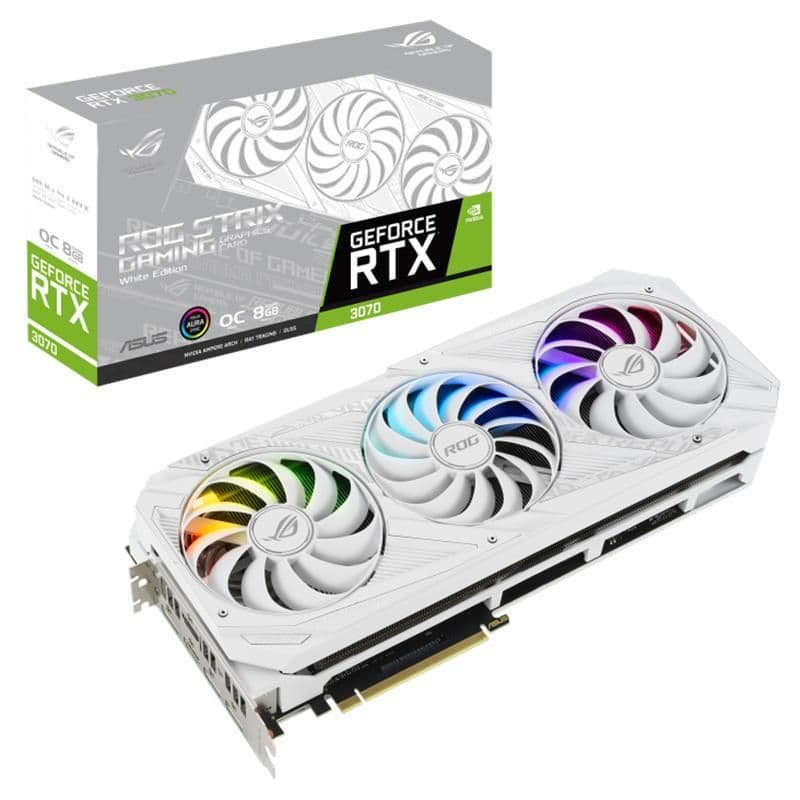 Asus STRIX OC GeForce RTX 3070 8GB GDDR6 White image