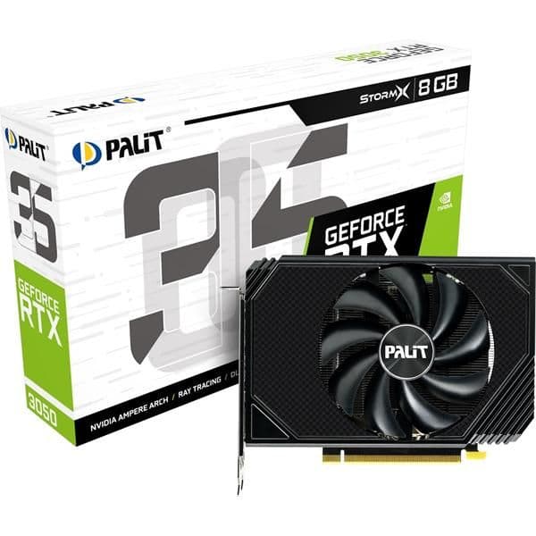 Palit StormX GeForce RTX 3050 8GB GDDR6 Black main image