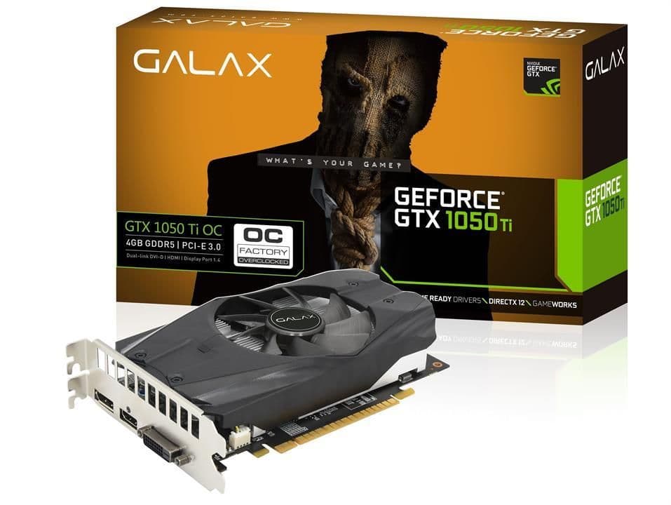 GALAX OC GeForce GTX 1050 Ti 4GB GDDR5 Black main image
