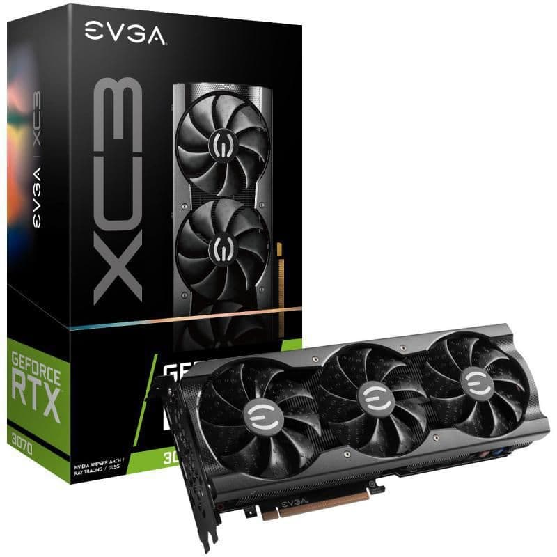 EVGA XC3 GAMING GeForce RTX 3070 8GB GDDR6 Black / Silver image
