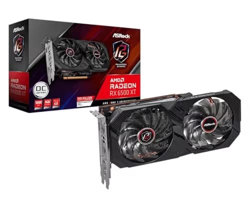 ASRock Phantom Gaming Radeon RX 6500 XT 8GB GDDR6 main image