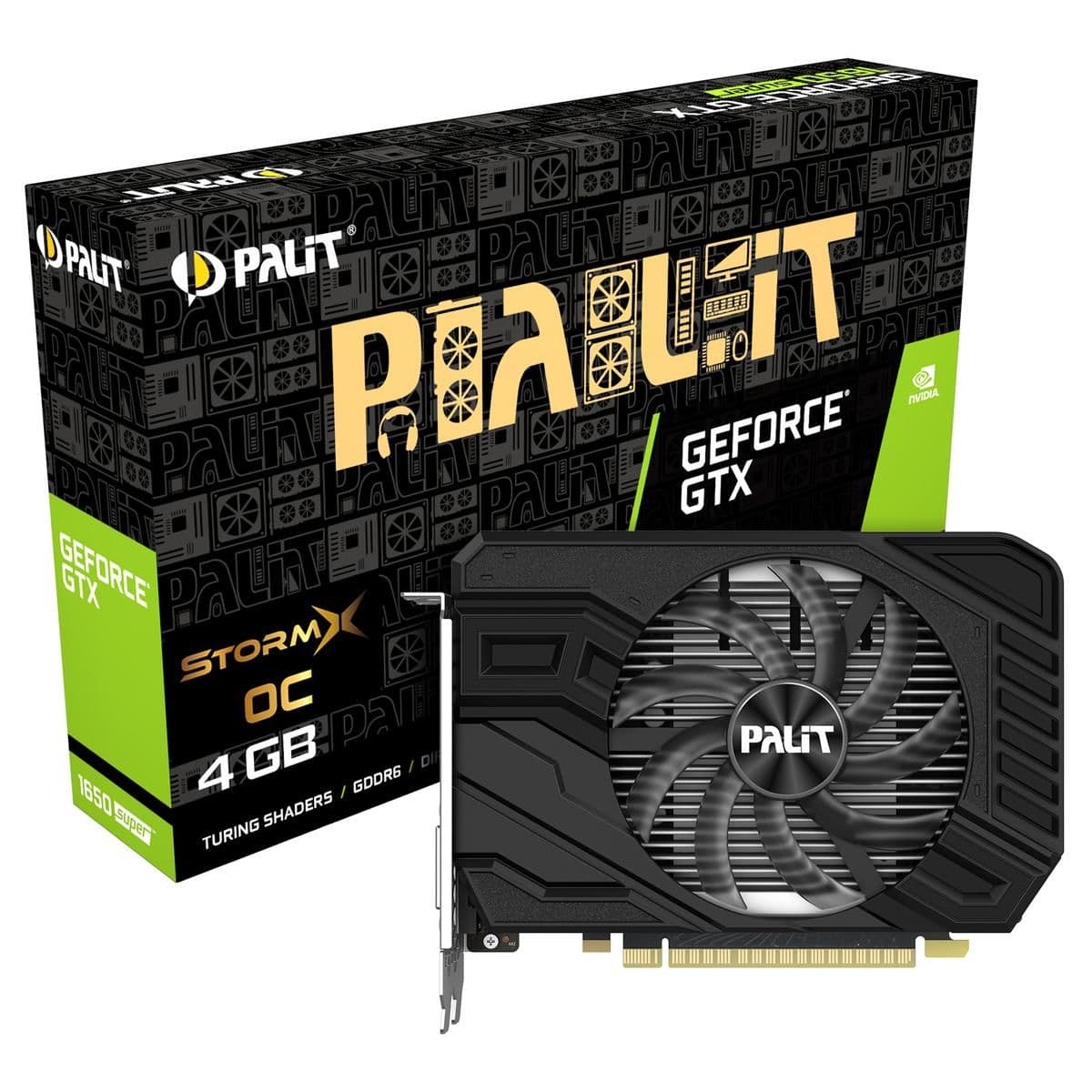 Palit StormX OC GeForce GTX 1650 SUPER 4GB GDDR6 Black image