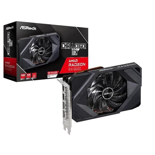 ASRock Challenger ITX Radeon RX 6600 8GB GDDR6 Black image