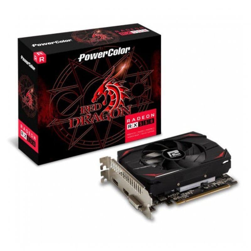 PowerColor Red Dragon Radeon RX 550 - 512 4GB GDDR5 Black / Red image