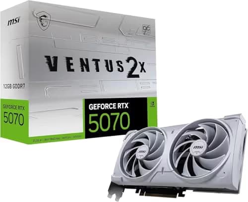 MSI GeForce RTX 5070 12G VENTUS 2X OC WHITE GDDR7 image
