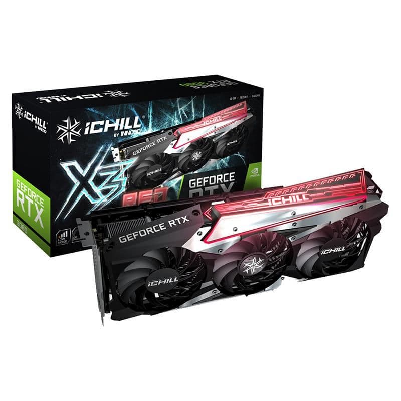 Inno3D iChill X3 RED GeForce RTX 3060 12GB GDDR6 Black / Red main image