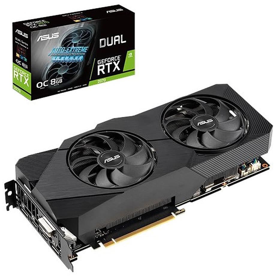 Asus DUAL EVO GeForce RTX 2070 8GB GDDR6 Black main image