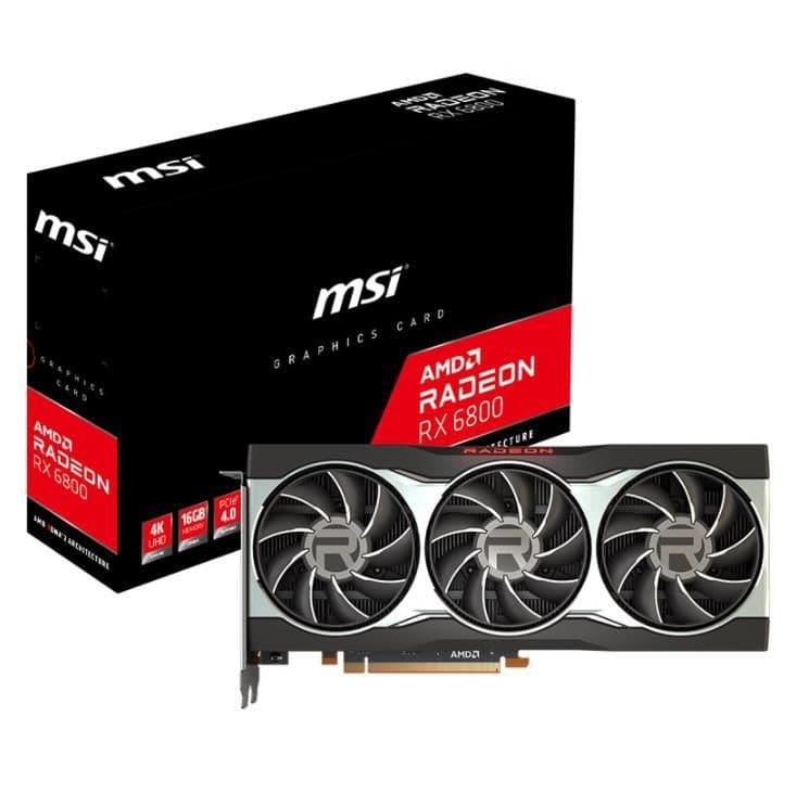 MSI Black / Silver Radeon RX 6800 16GB GDDR6 Black / Silver main image