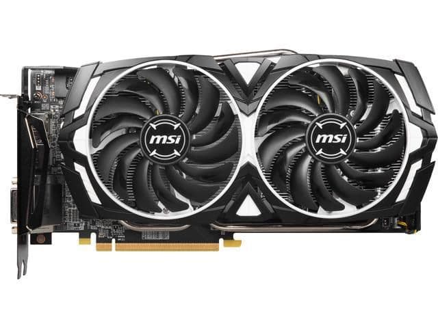 MSI ARMOR X Radeon RX 580 8GB GDDR5 Silver / Black main image
